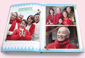 8x12絨面鎖線照片書24P
